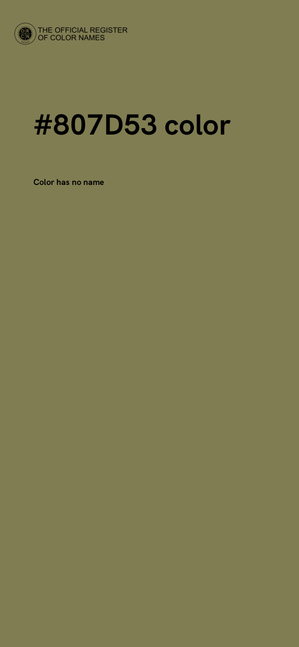 #807D53 color image
