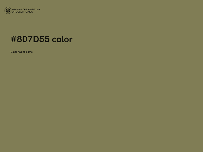 #807D55 color image