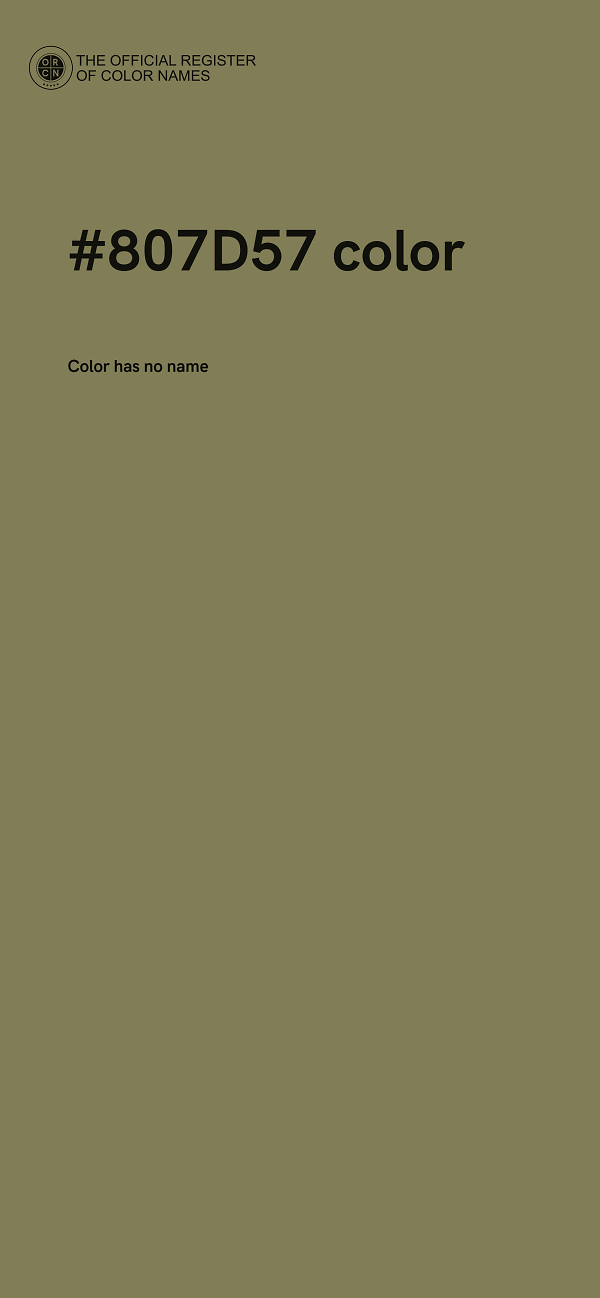 #807D57 color image
