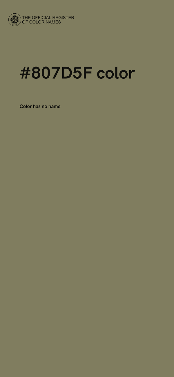 #807D5F color image