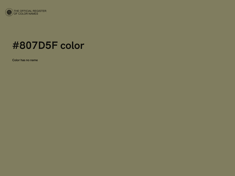 #807D5F color image