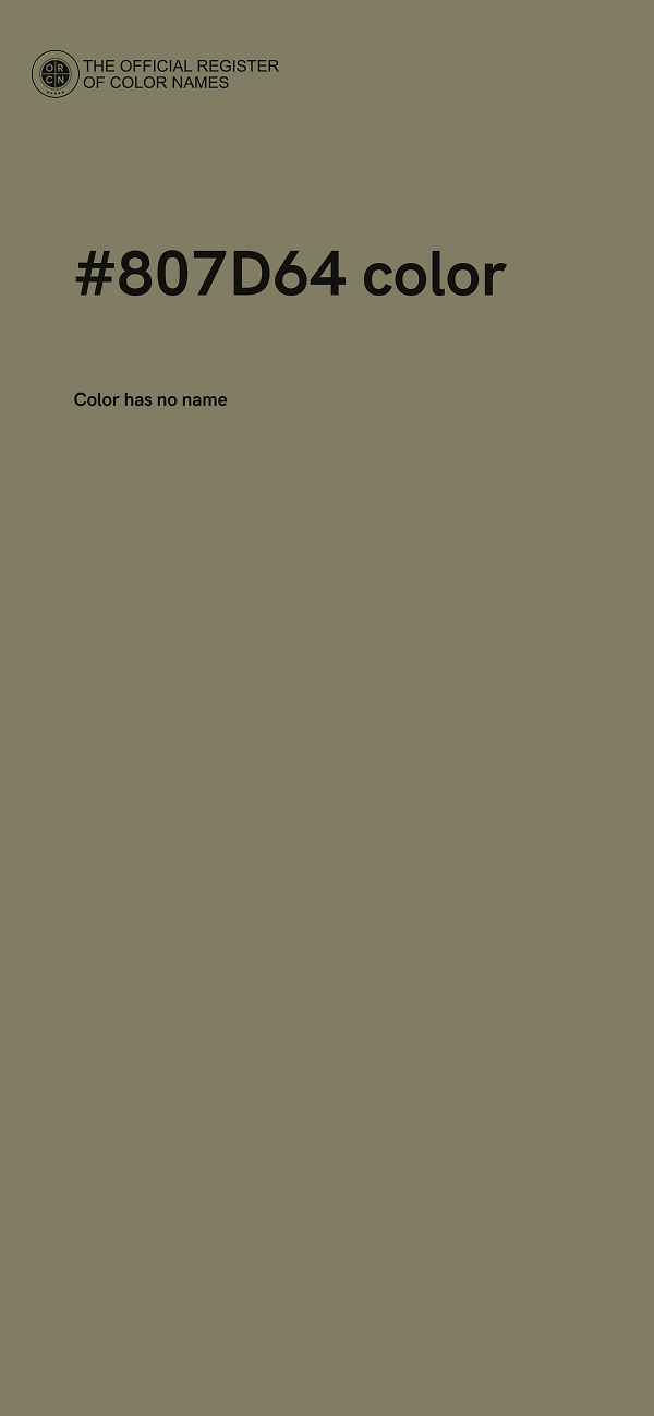 #807D64 color image