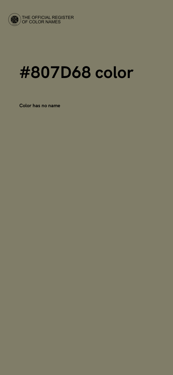 #807D68 color image