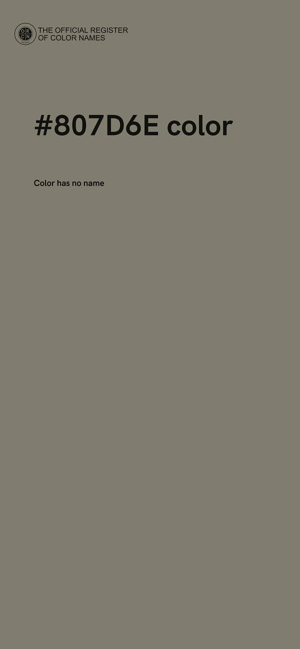 #807D6E color image