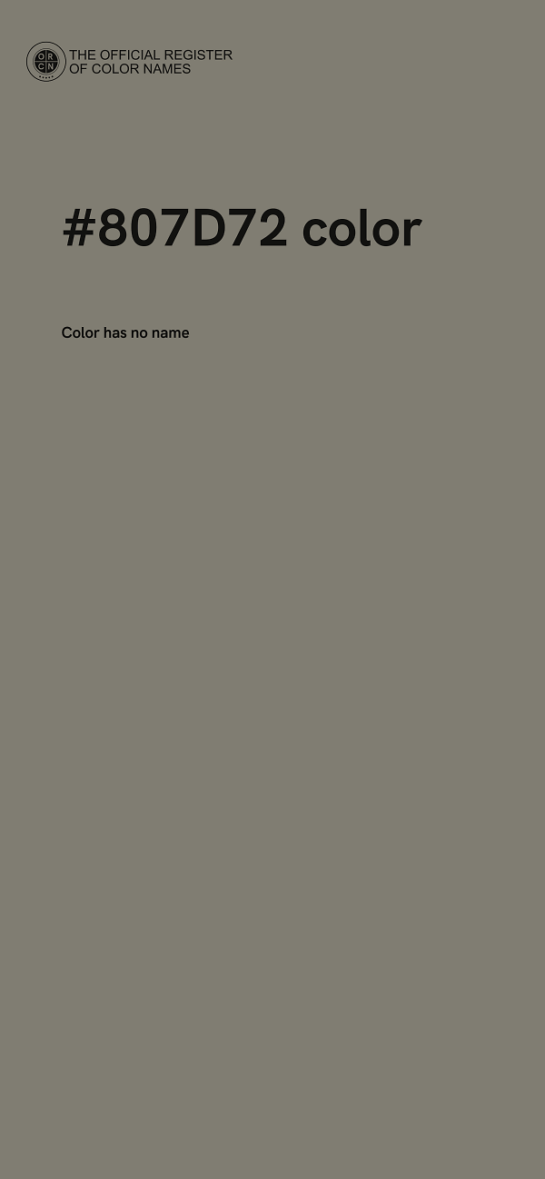 #807D72 color image