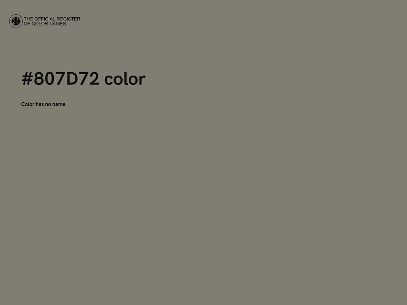 #807D72 color image
