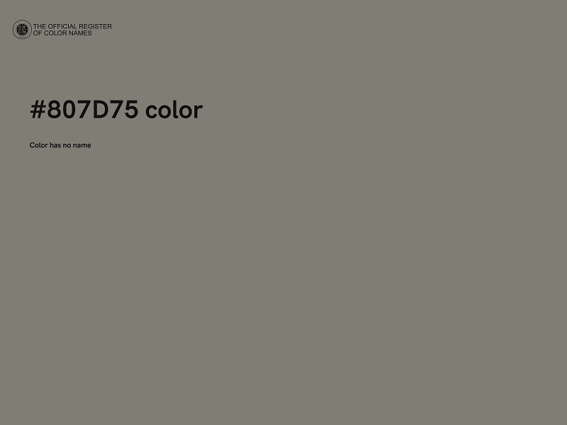 #807D75 color image