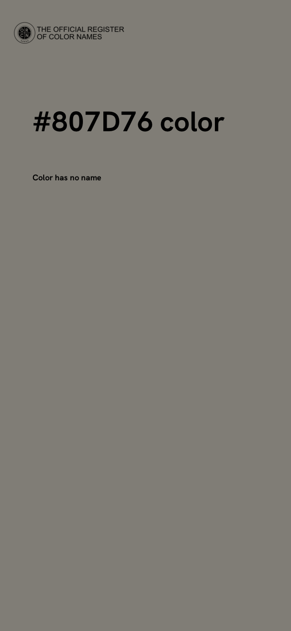 #807D76 color image