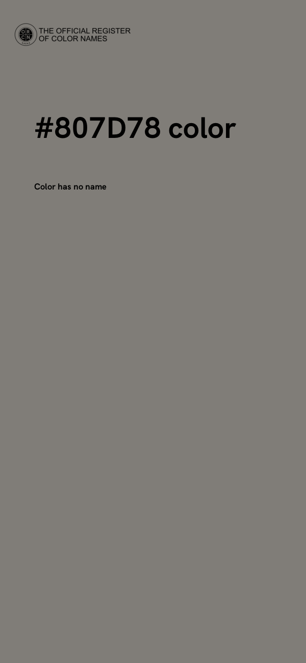 #807D78 color image