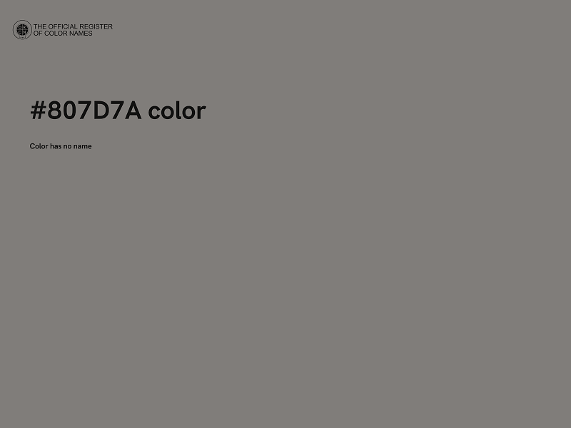 #807D7A color image