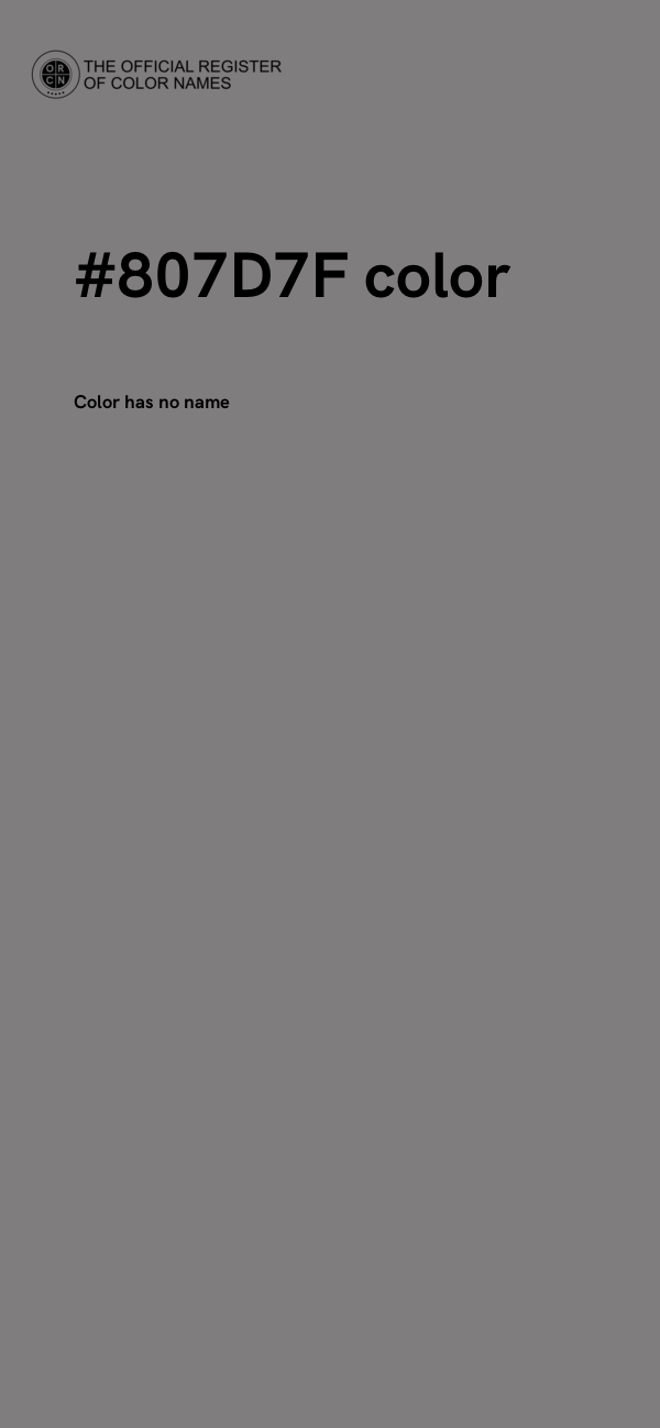 #807D7F color image