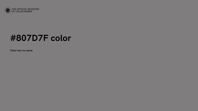 #807D7F color image