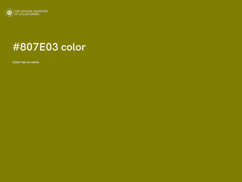 #807E03 color image
