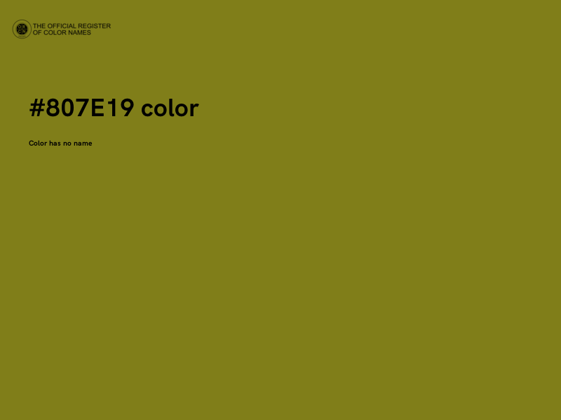 #807E19 color image