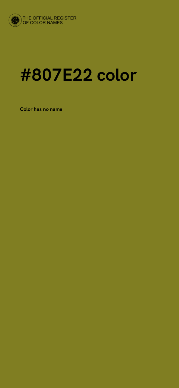 #807E22 color image