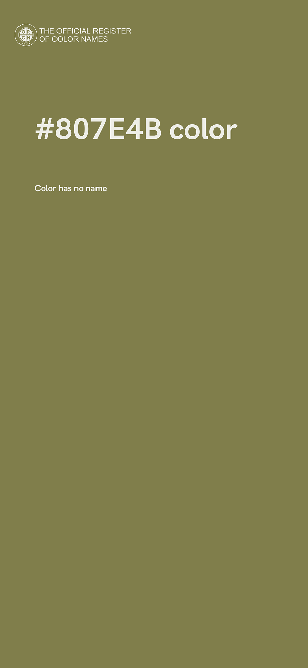 #807E4B color image