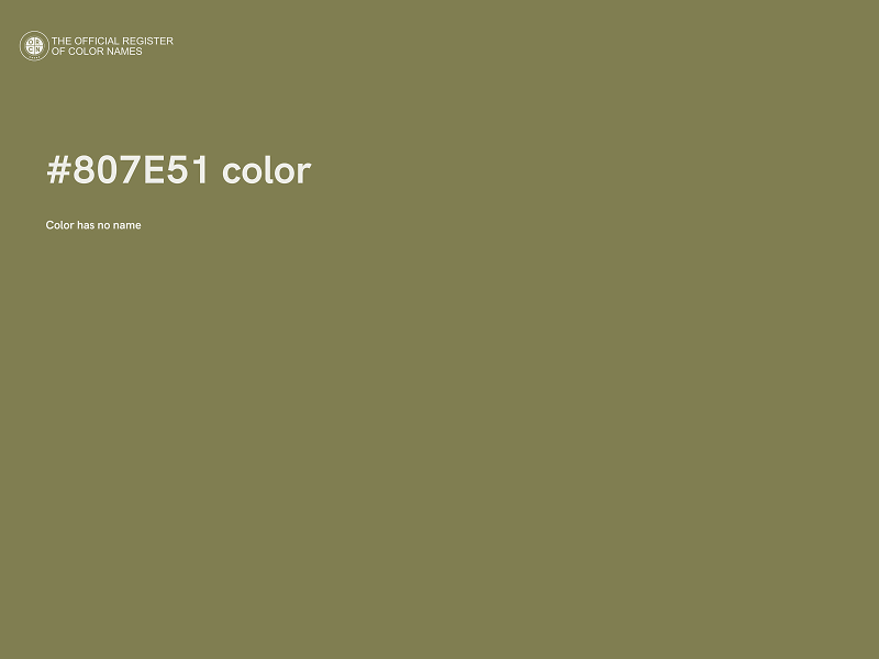 #807E51 color image