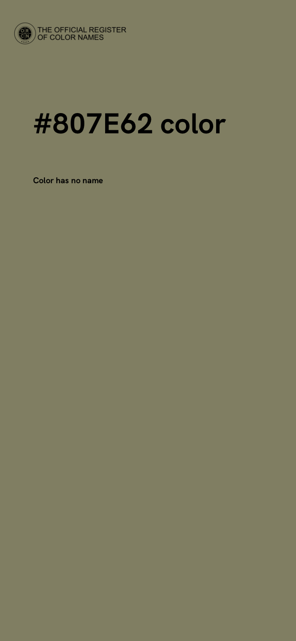 #807E62 color image