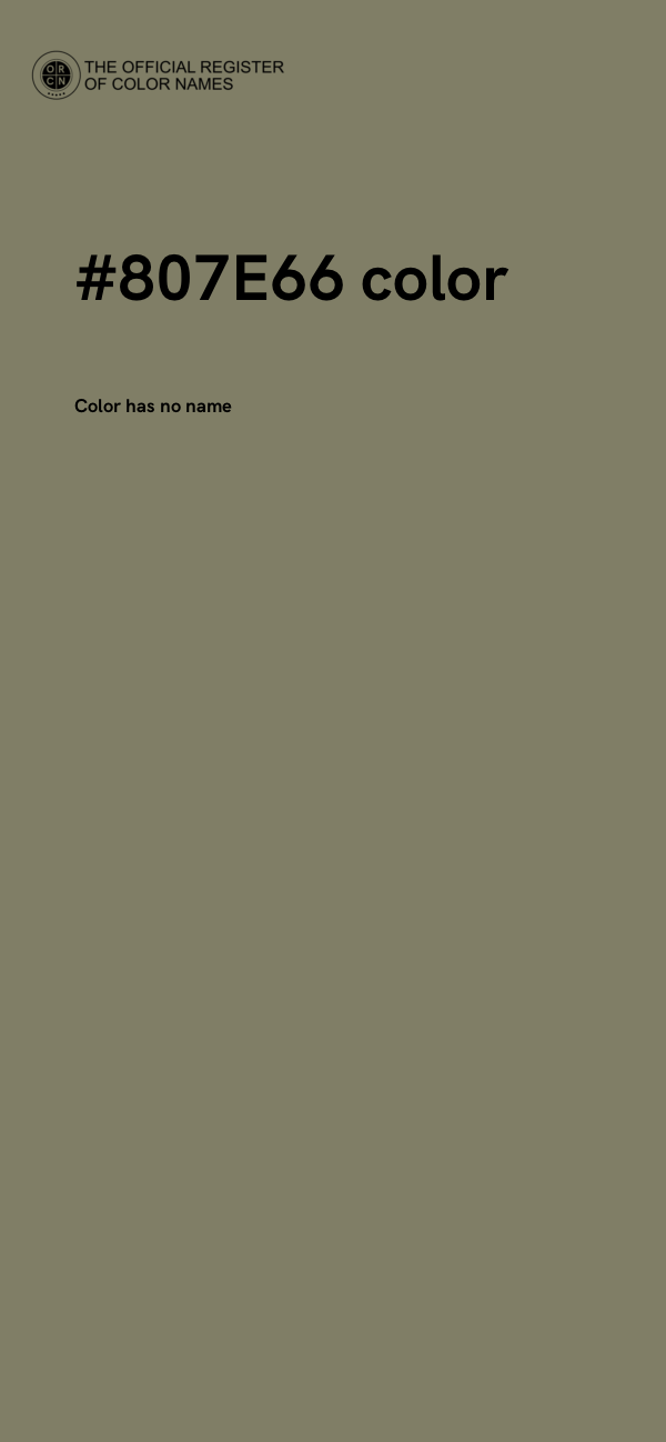 #807E66 color image