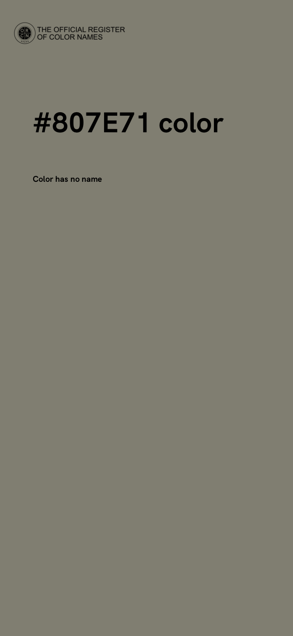 #807E71 color image