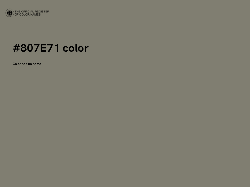 #807E71 color image