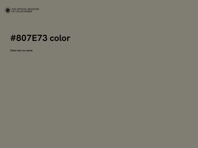 #807E73 color image
