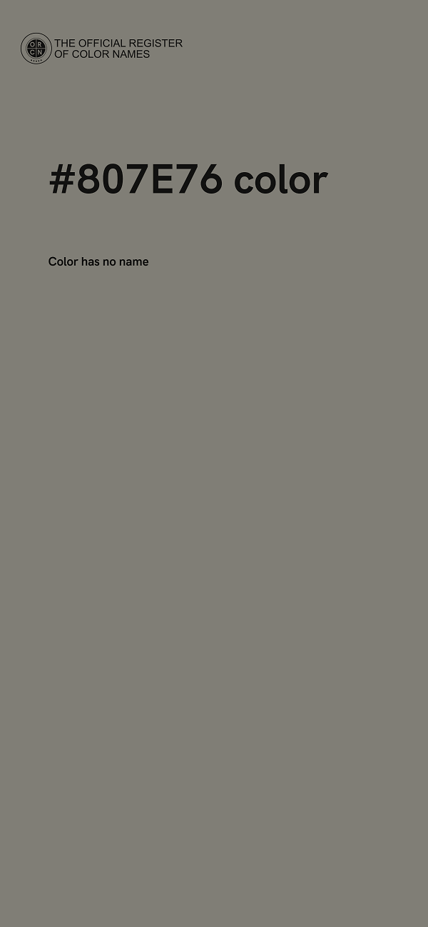 #807E76 color image