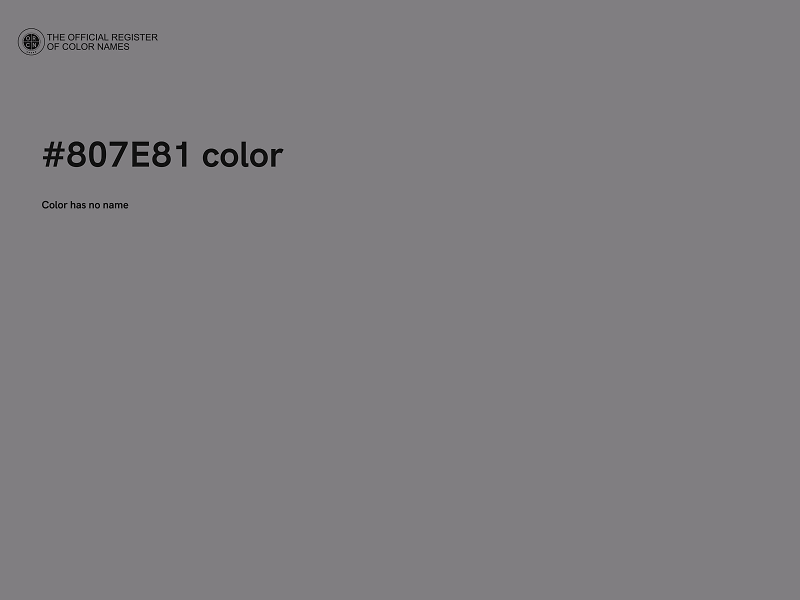 #807E81 color image