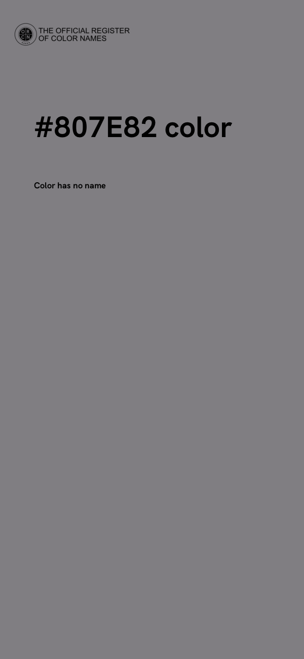 #807E82 color image