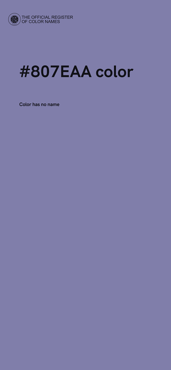 #807EAA color image