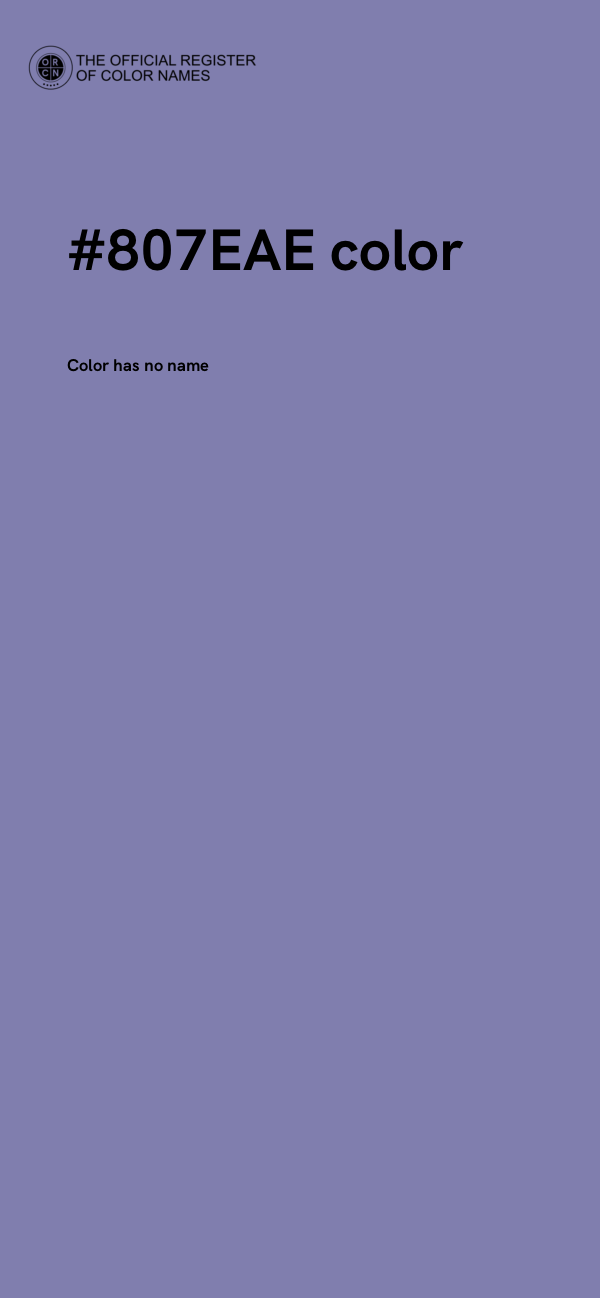 #807EAE color image