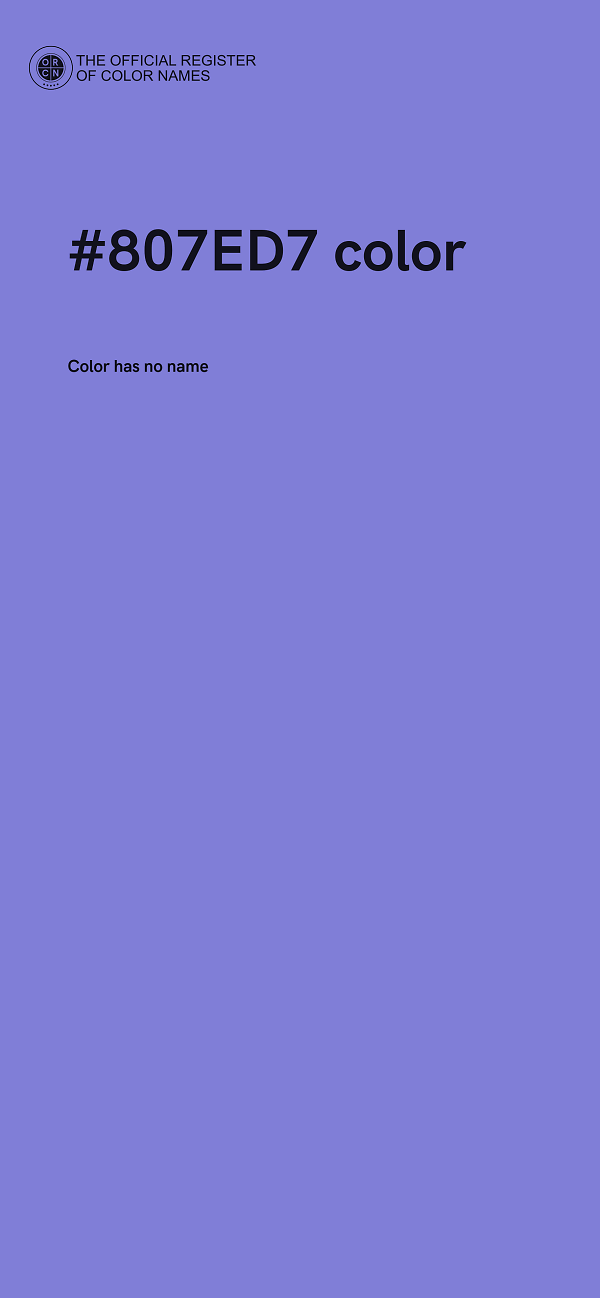 #807ED7 color image