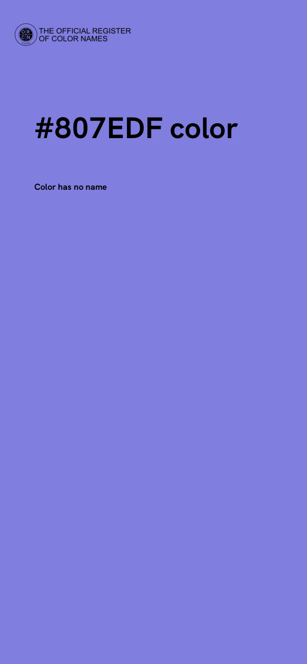 #807EDF color image