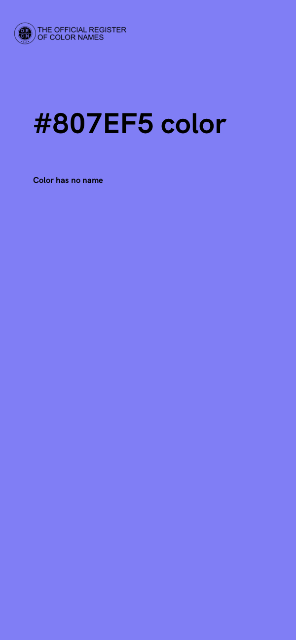 #807EF5 color image