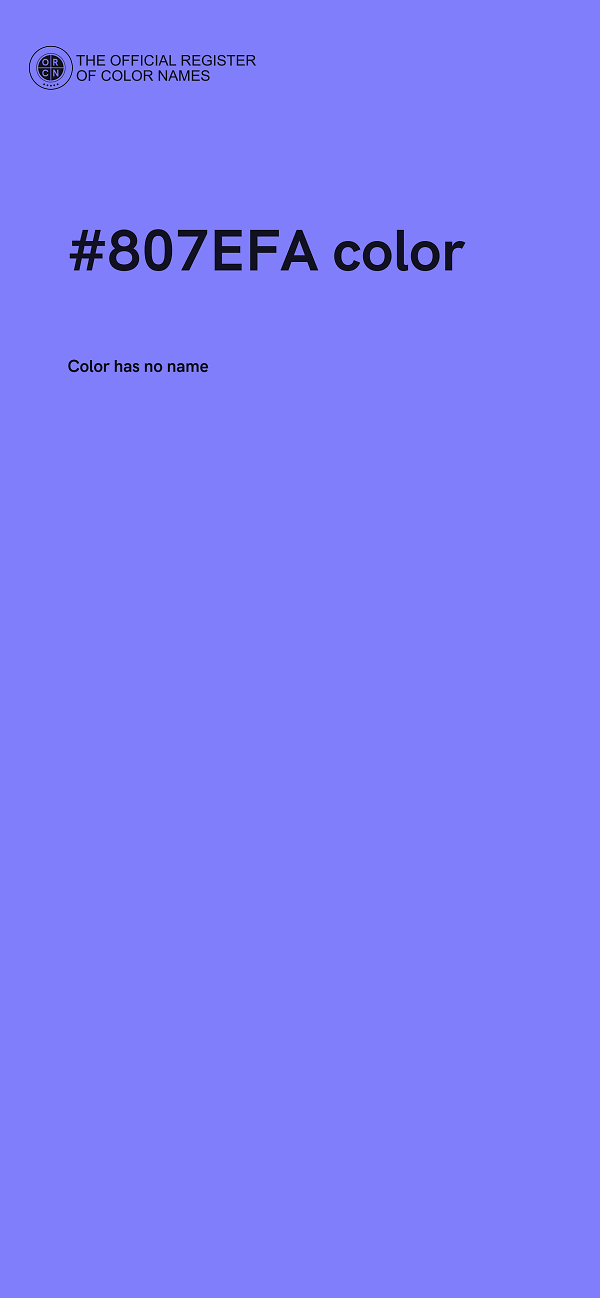 #807EFA color image