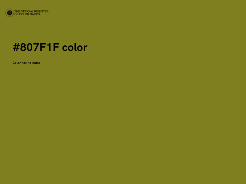 #807F1F color image