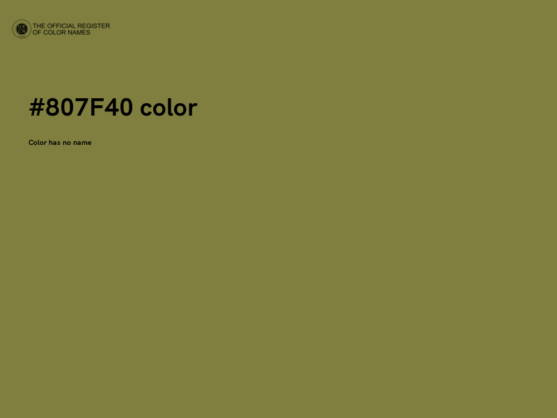 #807F40 color image