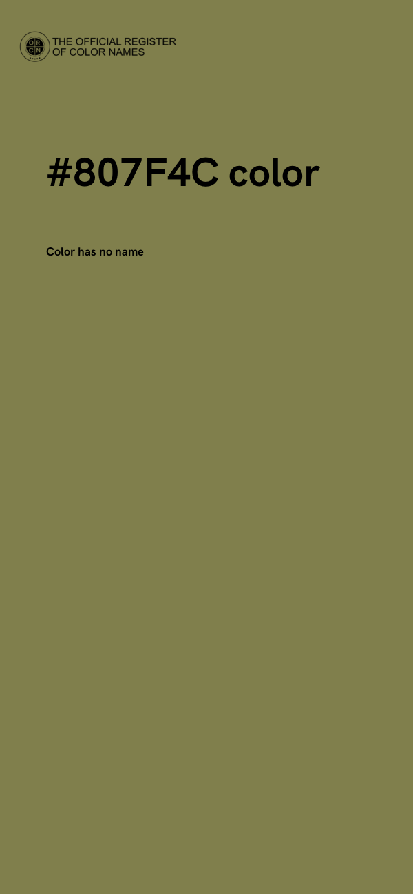 #807F4C color image