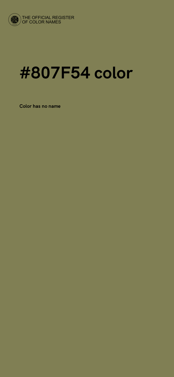#807F54 color image