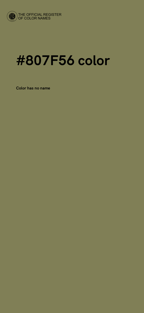 #807F56 color image