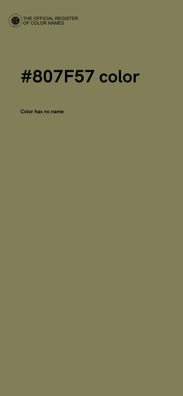#807F57 color image