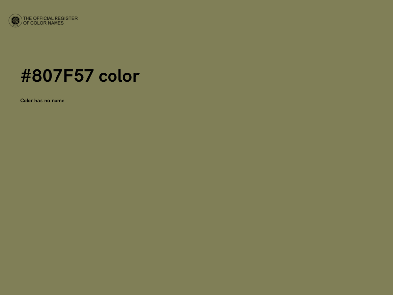 #807F57 color image