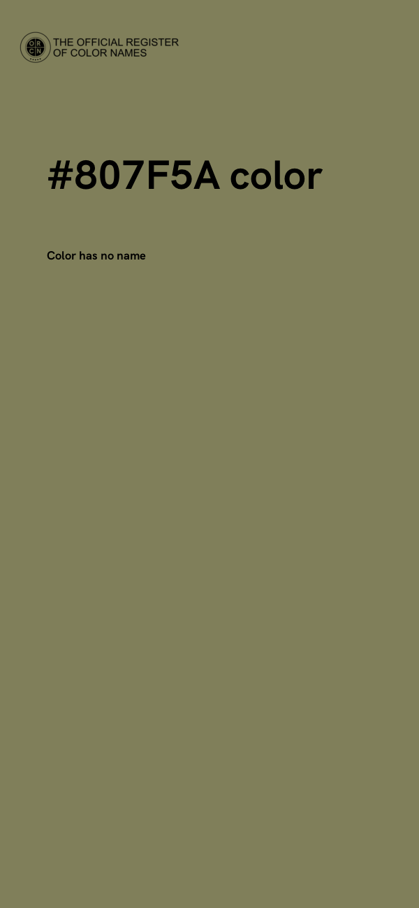 #807F5A color image
