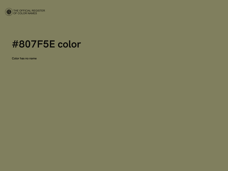 #807F5E color image