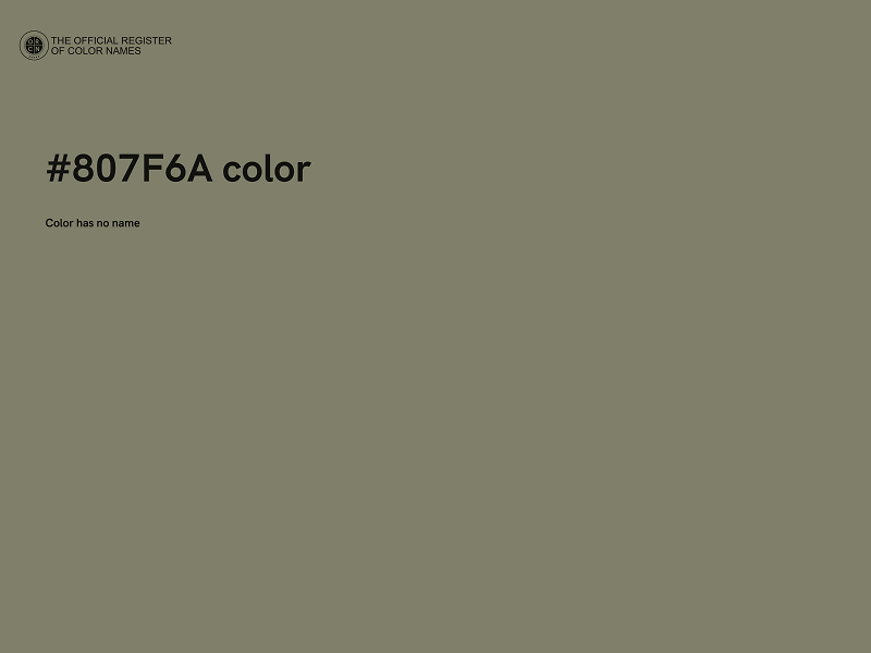 #807F6A color image