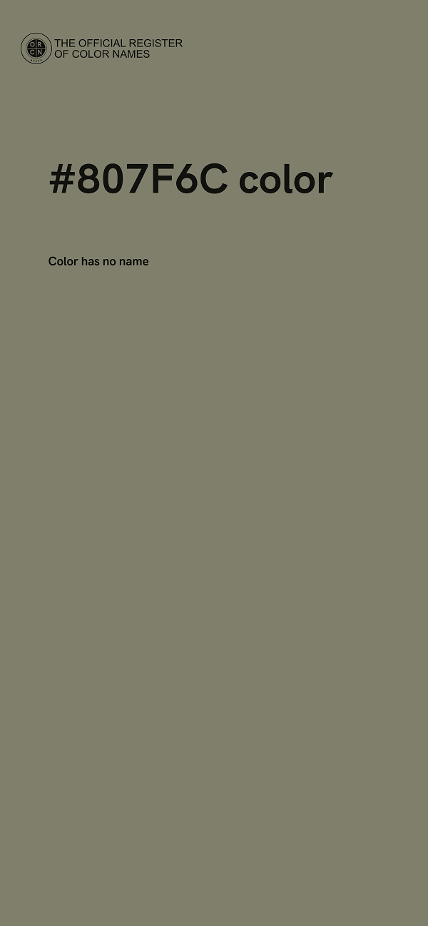 #807F6C color image
