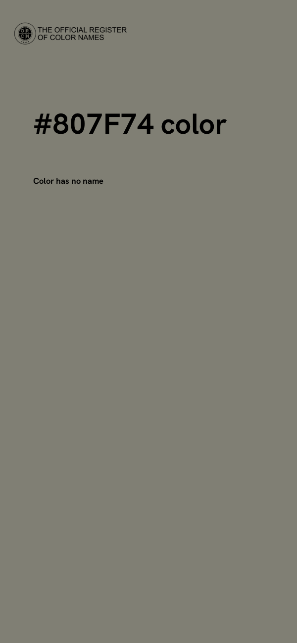 #807F74 color image