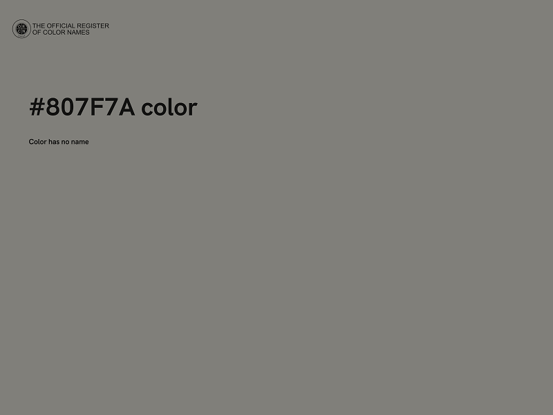 #807F7A color image