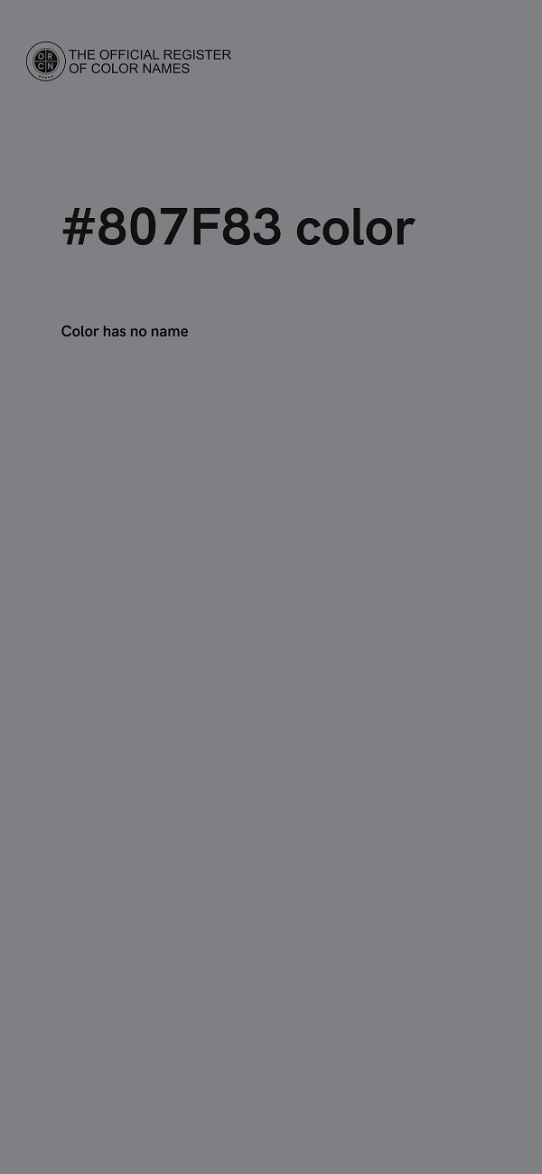 #807F83 color image