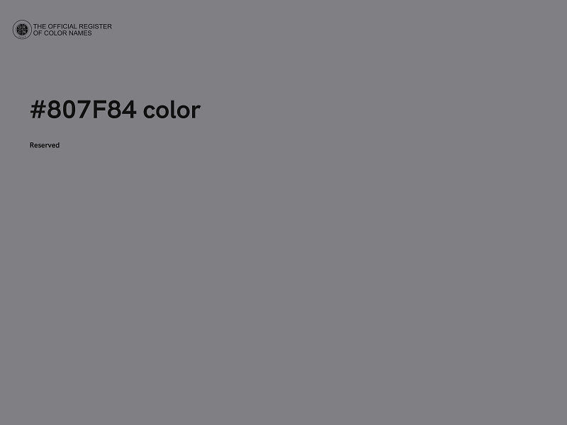 #807F84 color image